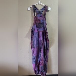 Boho Purple Overalls/jumpsuit